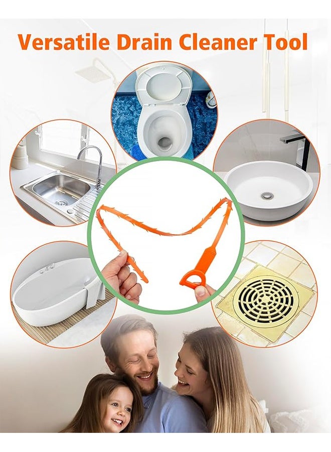 6PCS Drain Clog Remover, Drain Hair Remover Plumbing Snake, Drain Cleaner Hair Clog Remover, Easy & Quik to Use on Most Drains - Image 4